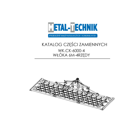 Katalog części zamiennych Włóka łąkowa ciężka 6000-4